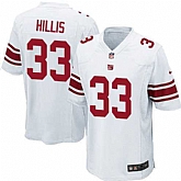 Nike Men & Women & Youth Giants #33 Hillis White Team Color Game Jersey,baseball caps,new era cap wholesale,wholesale hats